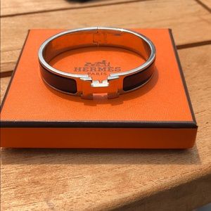 Navy Hermès H bracelet